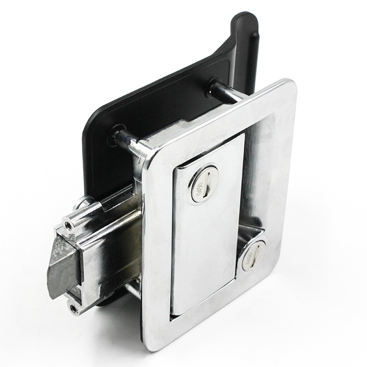 Fechaduras de língua de abertura dupla interna e externa para motorhomes, cromadas-A7902-1116