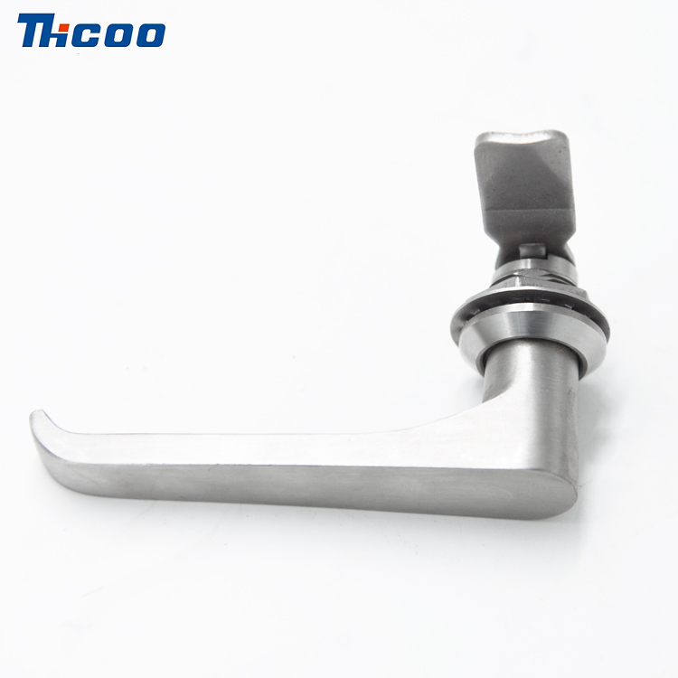 Trava de came de aço inoxidável resistente em L com alça-A6095-1