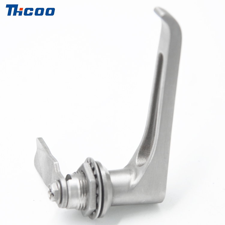 Trava de came de aço inoxidável resistente em L com alça-A6095-1