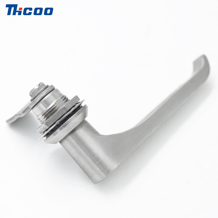 Trava de came de aço inoxidável resistente em L com alça-A6095-1
