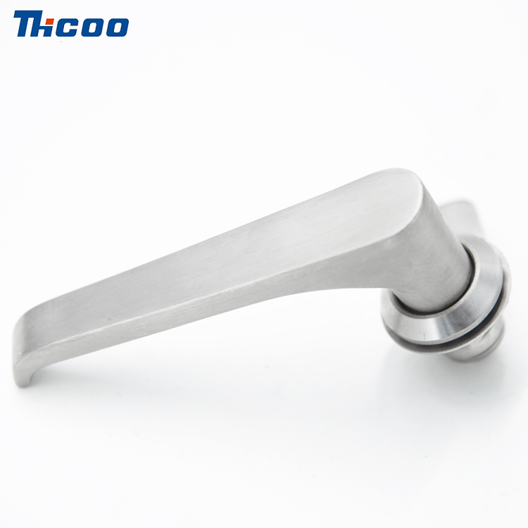 Trava de came de aço inoxidável resistente em L com alça-A6095-1