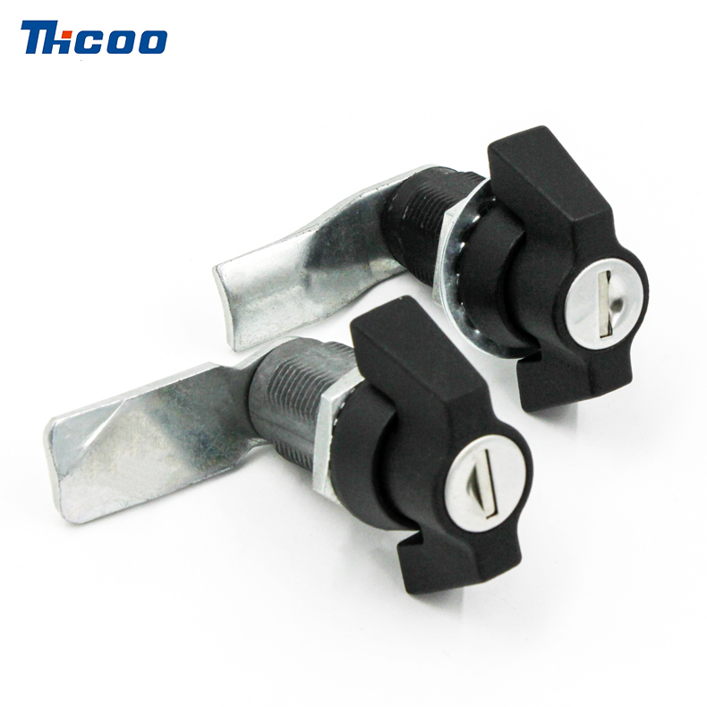 Tipo de alça Cam Lock, preto, com trava Core-A6091-1111