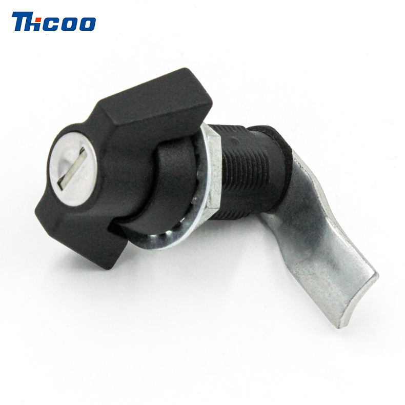Tipo de alça Cam Lock, preto, com trava Core-A6091-1111